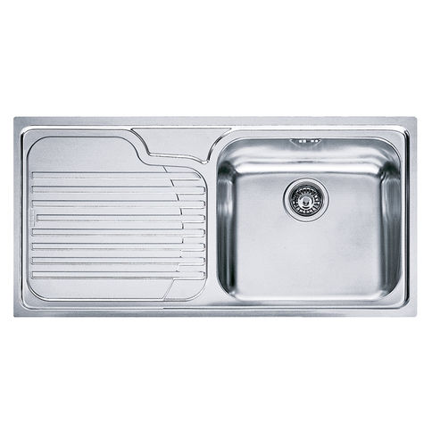 Sink with stainless steel siphon. GAX 611 polished left Franke (101.0017.508)