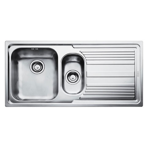 Sink with stainless steel siphon. LLL 651 decor right Franke (101.0381.837)