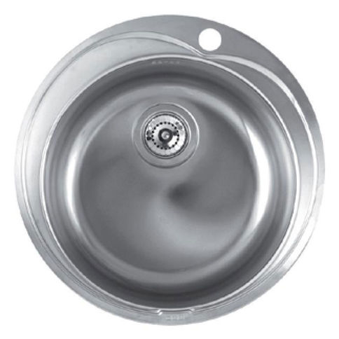 Stainless steel sink. ROL 610-41 decor Franke (101.0255.788)