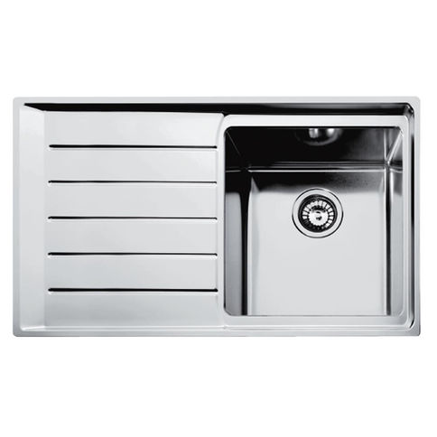 Sink with stainless steel siphon. NPX 611 polished left Franke (101.0068.360)