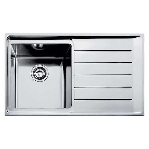 Sink with stainless steel siphon. NPX 611 polished right Franke (101.0068.368)