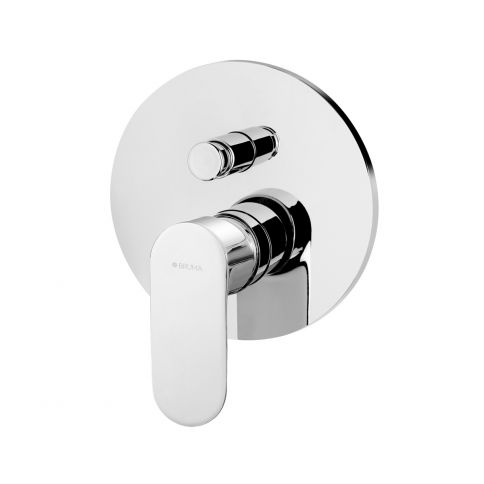 Concealed single lever mixer with 2 outlets