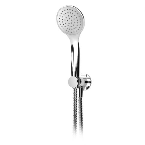 Shower set with outlet elbow, metal hose 175cm and Emotion  handshower - BlueR