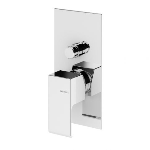Concealed single lever mixer with 2 outlets