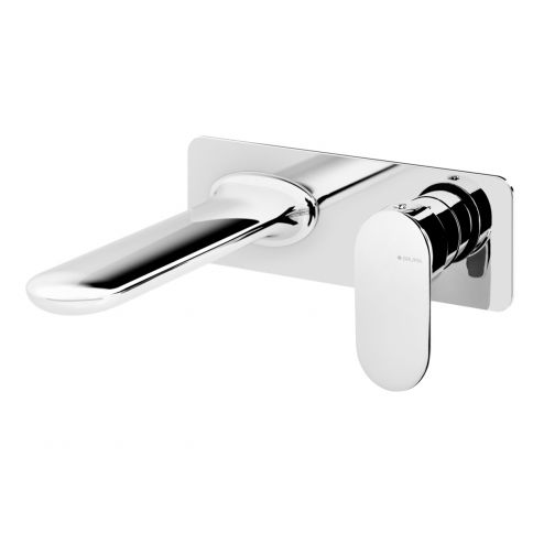 Wall basin mixer