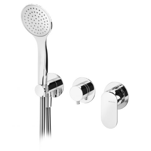 Concealed single lever 2 outlets mixer, with Emotion handshower  set