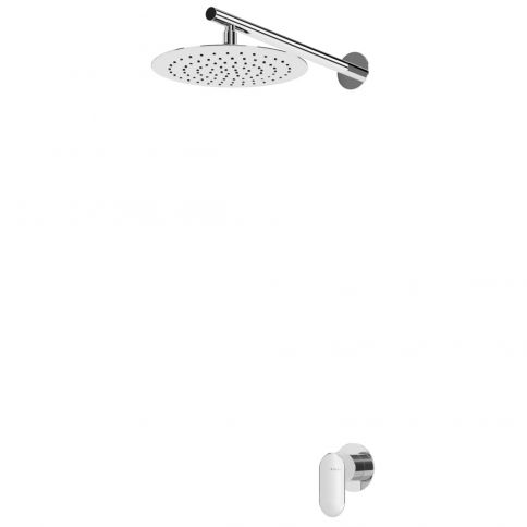 Concealed shower set with Inox shower head Ø250 mm