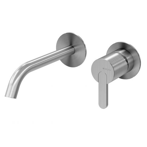 2 hole wall basin mixer. Spout with 230mm