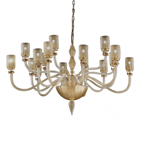 Euroluce Denise L6+6+6 Luxury Läpinäkyvä