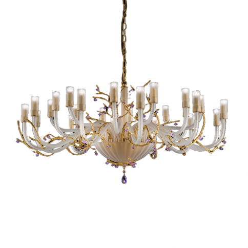 Euroluce Hanami L12+6+6 Satiini läpinäkyvä