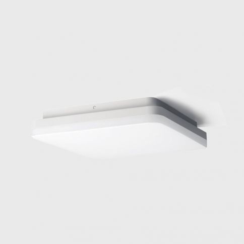 FLAT S3, 400x400mm, h65mm, LED 38W/29W, 3000K/4000K, IP54, valkoinen