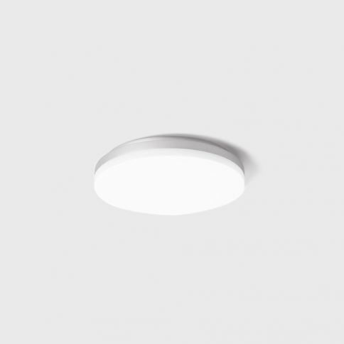 FLAT R1, D220mm, h55mm, LED 15W/10W, 3000K/4000K, IP54, valkoinen