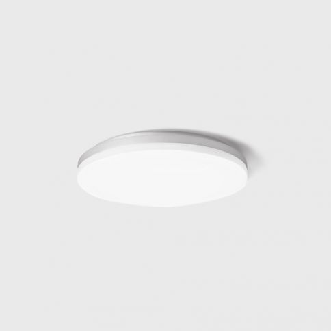 FLAT R2, D270mm, h49mm, LED 24W/18W/10W, 3000K/4000K, IP54, valkoinen