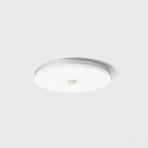 FLAT R2 SMART, D270mm, h 57mm, LED 24W/18W/10W, 3000K/4000K, IP54, liiketunnistimella, valkoinen