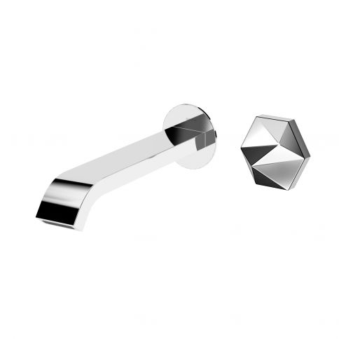 Bruma Utopia 2-reikäinen progressiivinen seinään asennettava pesuallashana Gunmetal