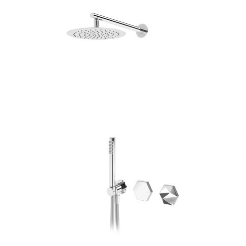 Bruma Utopia Progressiivinen suihkusetti, jossa on suihkupää Ø250 mm ja käsisuihkusetti, Aamukaste
