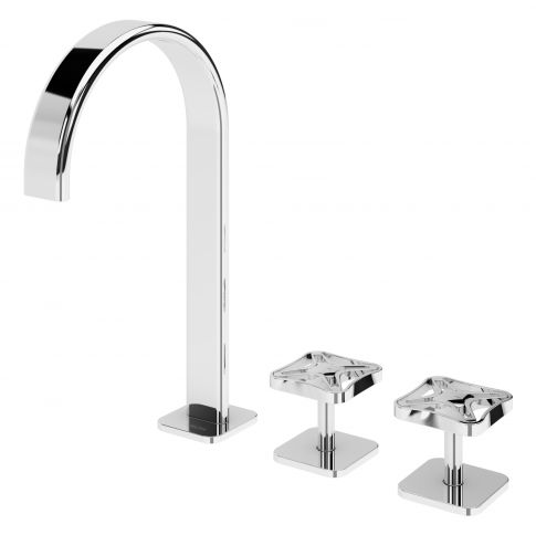 Bruma Navy 3-reikäinen pesuallashana, kromi