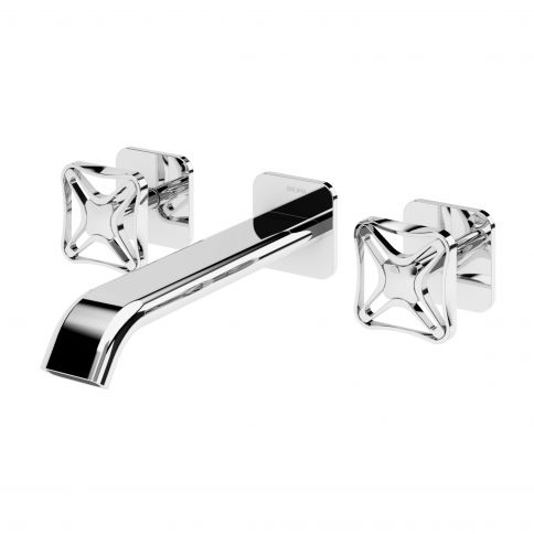 Bruma Navy 3-reikäinen upotettava pesuallashana, kromi