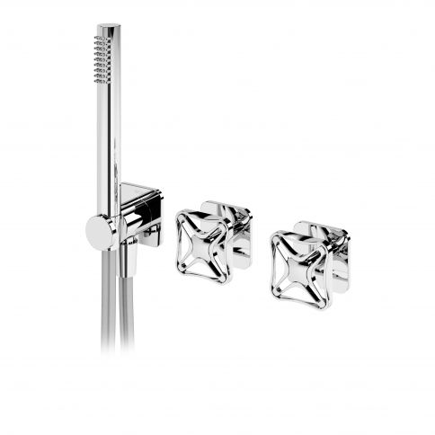 Bruma Navy Progressiivinen sekoitin ja käsisuihkusetti, kromi