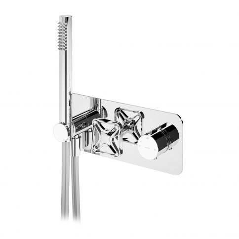 Bruma Navy Termostaattinen sekoitin käsisuihkulla, Puhdas valkoinen