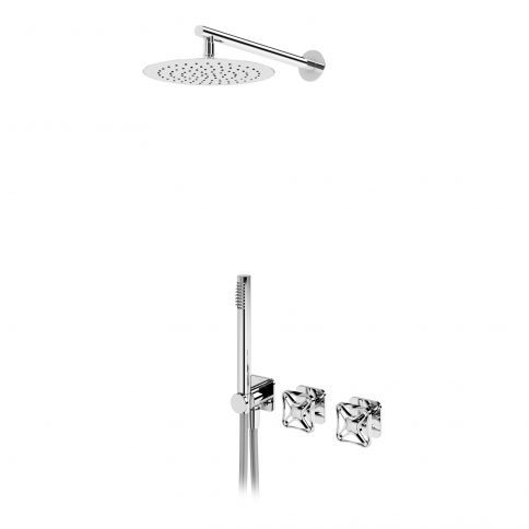 Bruma Navy Progressiivinen suihkusetti, jossa on suihkupää Ø250 mm ja käsisuihku, Auringonlasku