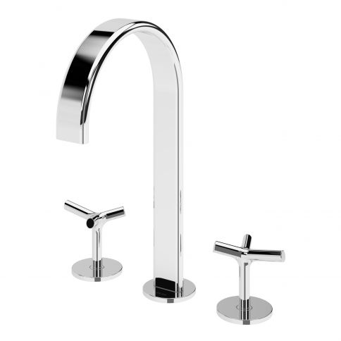 Bruma Genesi 3-reikäinen pesuallashana, Puhdas valkoinen