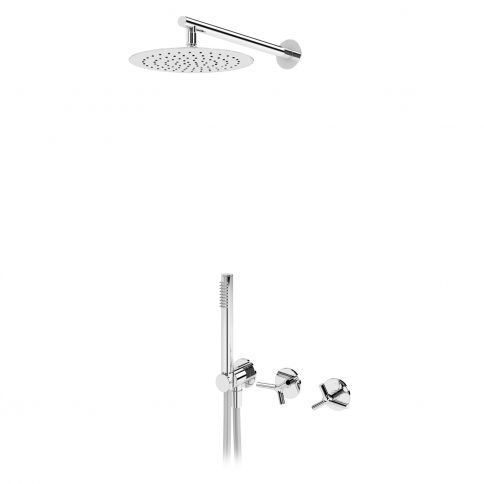 Bruma Genesi Progressiivinen suihkusetti, jossa on suihkupää Ø250 mm ja käsisuihku, Gunmetal