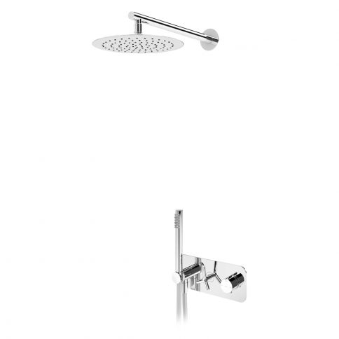 Bruma Genesi Termostaattinen suihkusetti, jossa on suihkupää Ø250 mm ja käsisuihku, Auringonnousu