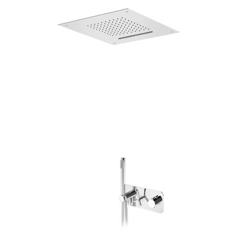 Bruma Genesi Termostaattinen suihkusetti, jossa on yläkäsisuihku (Sade/Kaskadi) ja käsisuihku, Aamukaste