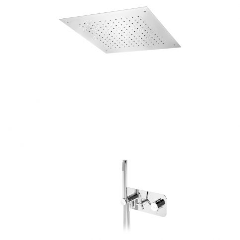 Bruma Genesi Termostaattinen suihkusetti, jossa on yläkäsisuihku (Sade) ja käsisuihku, Aamukaste