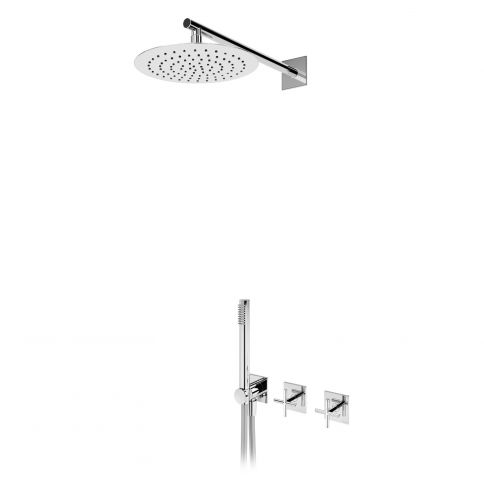 Bruma Hera Progressiivinen setti suihkupäällä Ø250 mm ja käsisuihkulla, Puhas valkoinen