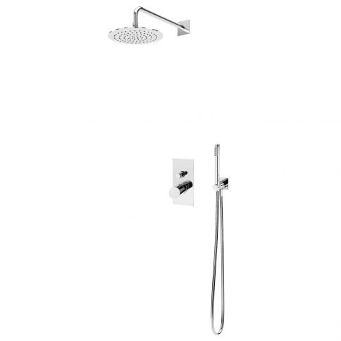 Bruma Lusa Suihkusetti ruostumattomasta teräksestä valmistetulla suihkupäällä Ø250 mm ja Elo-käsisuihkusetillä, Satinox