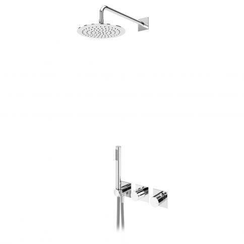 Bruma Lusa Setti ruostumattomasta teräksestä valmistetulla suihkupäällä Ø250 mm ja Elo-käsisuihkusetillä, Gunmetal