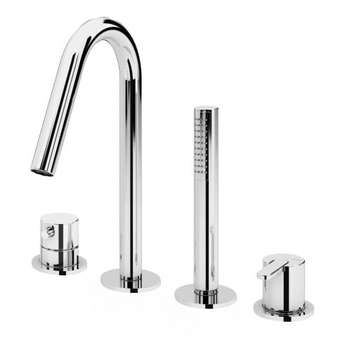 Bruma Leaf 4-aukkoinen amme-/suihkuhana, Vanha messinki