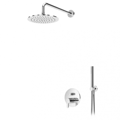 Bruma Leaf Suihkusetti ruostumattomasta teräksestä valmistetulla suihkupäällä ja Elo-käsisuihkusetillä, Auringonlasku